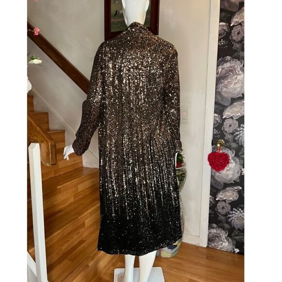 Anthropologie BB Dakota Dulcinea Sequined Duster Jacket - Picture 5 of 6
